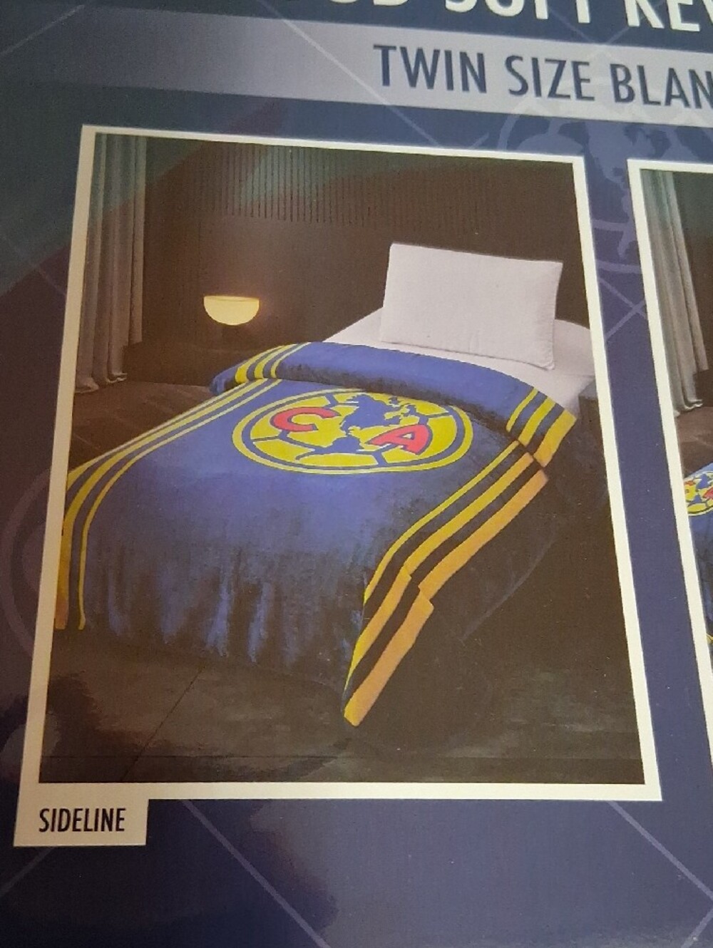 Club America Reversible Twin Size Blanket - Cloud Soft Plush - Picture 3 of 10